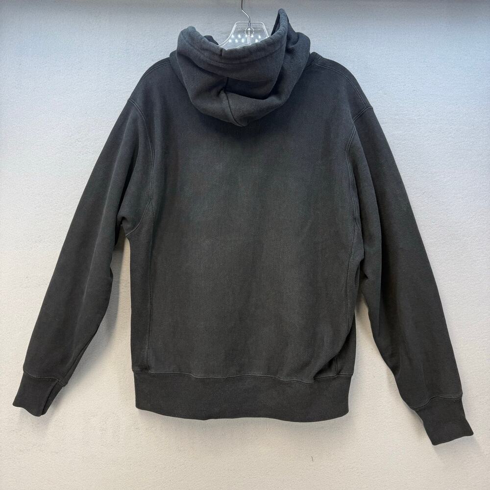Champion Hoodie Unisex M Black Teal Pink Script Reverse Weave Logo Casual - Picture 2 of 12